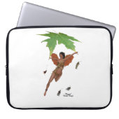 Niedliche Mühle mit braunen Flügeln - Laptop-Sieb Laptopschutzhülle (Vorderseite)