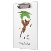 Niedliche Mühle mit brauner Flügelklammer Klemmbrett (Links)