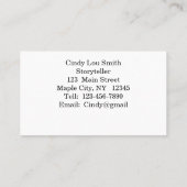 Niedliche Mühle mit brauner Visitenkarte (Rückseite)