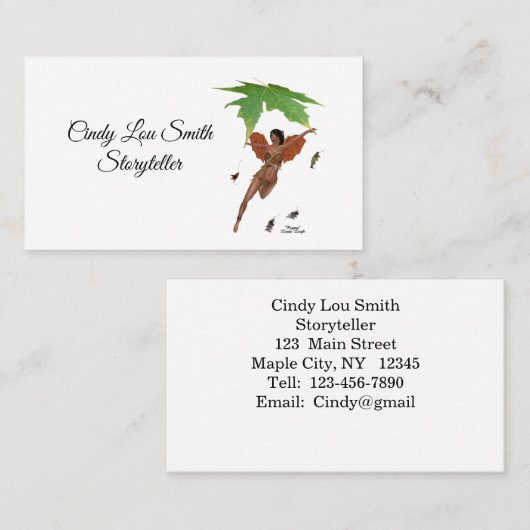 Niedliche Mühle mit brauner Visitenkarte (Vorne/Hinten)