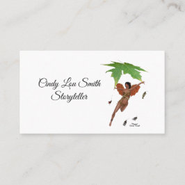 Niedliche Mühle mit brauner Visitenkarte