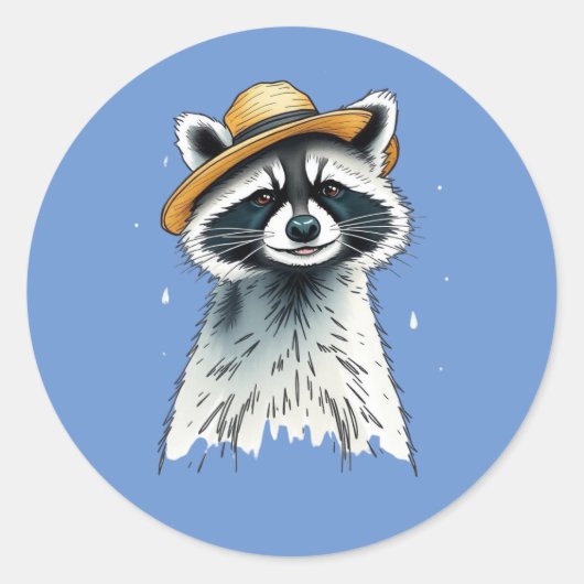 Niedliche Mülleimer Runder Aufkleber (Vorderseite)