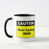 Niedliche Multi-Tasking-Mama Vorsicht Tasse (Links)