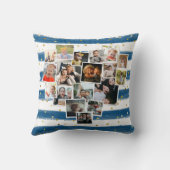 Niedliche Multifotolage-Herzform Kissen (Rückseite)