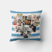 Niedliche Multifotolage-Herzform Kissen (Rückseite)