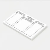 Niedliche Multifunktionsleisten-Labels - Ihr Name Post-it Klebezettel (angewinkelt)