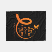 Niedliche Multiple Sklerose Sensibilisierung Chris Fleecedecke (Vorderseite (Horizontal))