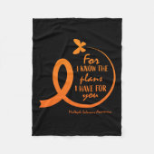 Niedliche Multiple Sklerose Sensibilisierung Chris Fleecedecke (Vorderseite)