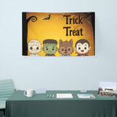 Niedliche Mumie, Frankenstein, Dracula, Werwolf Banner (Messeveranstaltung)