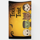 Niedliche Mumie, Frankenstein, Dracula, Werwolf Banner (Vertikal)