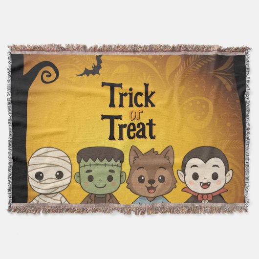 Niedliche Mumie, Frankenstein, Dracula, Werwolf Decke (Vorderseite)