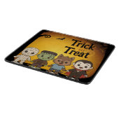 Niedliche Mumie, Frankenstein, Dracula, Werwolf Schneidebrett (Ecke)