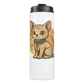 Niedliche Mummy Cat - Altes Ägypten Kunst überdeck Thermosbecher (Vorderseite)