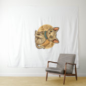 Niedliche Mummy Cat - Altes Ägypten Kunst überdeck Wandteppich (Beispiel (Horizontal))