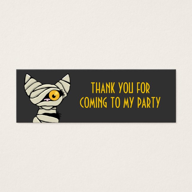 Niedliche Mummy Cat Vielen Dank Gastgeschenk Cards (Vorderseite)