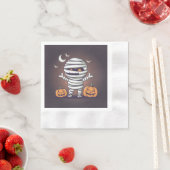 Niedliche Mummy Illustration Halloween Paper Napki Serviette (Beispiel)