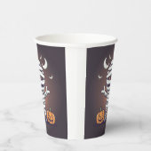 Niedliche Mummy Illustration Halloween-Papiertasse Pappbecher (Rechts)