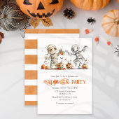 Niedliche Mummy Kids-Halloween-Party Einladung