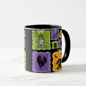 Niedliche Mummy und Skeletton Halloween Tasse (VorderseiteRechts)