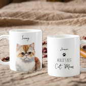 Niedliche Munchkin Cat Custom Best Mama / Vater Kaffeetasse