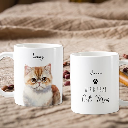 Niedliche Munchkin Cat Custom Best Mama / Vater Kaffeetasse