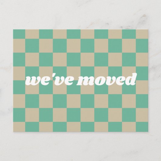 Niedliche Münze überprüft, wir haben neue Zuhause Postkarte (Vorderseite)