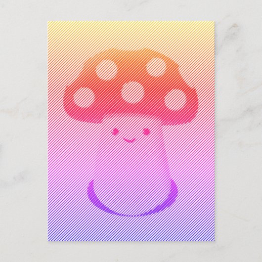 Niedliche Mushroom Art Postkarte (Vorderseite)