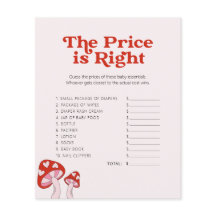 Niedliche Mushroom-Babydusche - Spiel - raten Sie