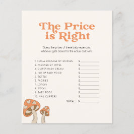 Niedliche Mushroom-Babydusche - Spiel - raten Sie