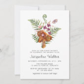 Niedliche Mushroom Fall Baby Dusche Einladung (Vorderseite)