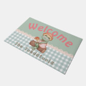 Niedliche Mushroom Frog Lady Fußmatte (Schrägansicht)