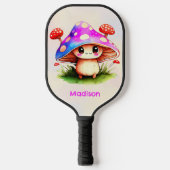 Niedliche Mushroom-Illustration Pickleball Schläger (Vorderseite)