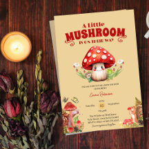 Niedliche Mushroom-Snack-Woodland-Herbstdusche