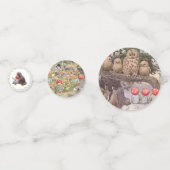 Niedliche Mushroom Woodland Frog Kinderdusche Konfetti (Rückseiten)