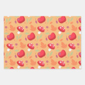 Niedliche Mushroom Wrapping Paper Sheets | Emma Geschenkpapier Set (Vorderseite)