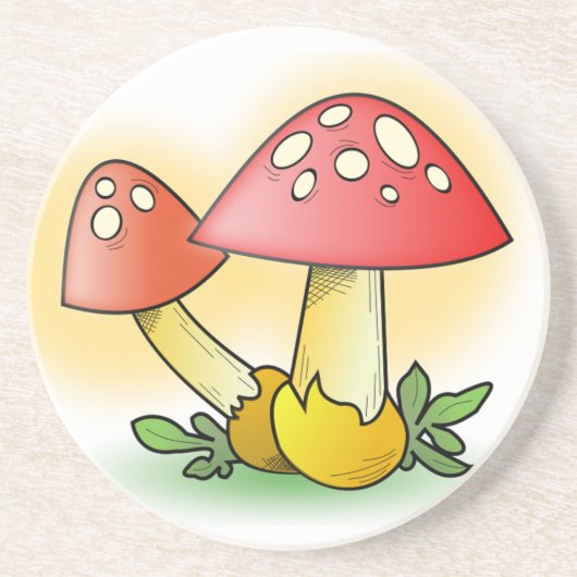 NIEDLICHE MUSHROOME GETRÄNKEUNTERSETZER (Vorne)