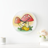 NIEDLICHE MUSHROOME GROßE WANDUHR (Zuhause)