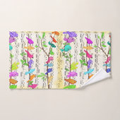 Niedliche Musical Birds Symphony - Happy Song Badhandtuch Set (Handtuch)