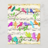 Niedliche Musical Birds Symphony - Happy Song Flyer (Hinten)