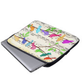 Niedliche Musical Birds Symphony - Happy Song Laptopschutzhülle (Vorne Knopf)