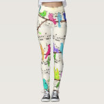 Niedliche Musical Birds Symphony - Happy Song  Leggings<br><div class="desc">Niedliche Farbige Musical Birds Symphony - Happy Song - Spring Melody Zeichn - Anpassbar - Wählen / Fügen Sie Ihren einzigartigen Text / Schriftart / Farbe - Make Your Special Gift - Neu formatieren und verschieben oder entfernen und hinzufügen Elemente / Bild mit Anpassungs-Tool ! - Zeichn und Design von...</div>