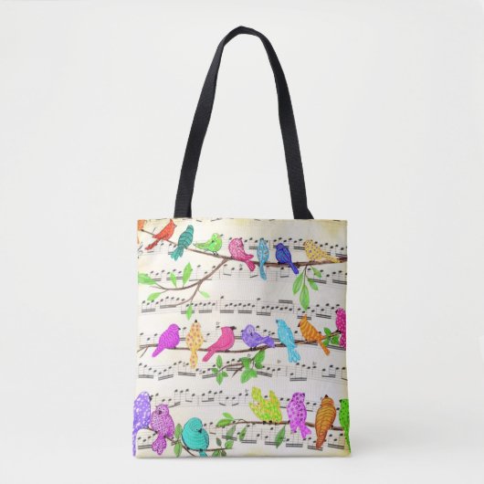 Niedliche Musical Birds Symphony - Happy Song Tasche (Vorderseite)