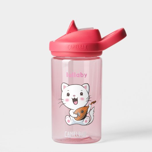 Niedliche Musical Cat Water Flasche (Links)
