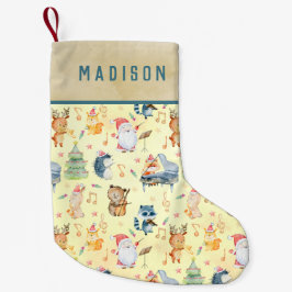 Niedliche Musical Woodland Animes Weihnachtsname Kleiner Weihnachtsstrumpf