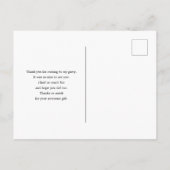 Niedliche musikalische Anmerkung Muster Vielen Dan Postkarte (Rückseite)