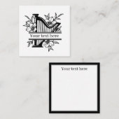 niedliche Musikfans können Text-Split-Frame hinzuf Mitteilungskarte (Vorne/Hinten)