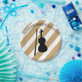 Niedliche Musikinstrumente für Geigen Pappteller (Party)