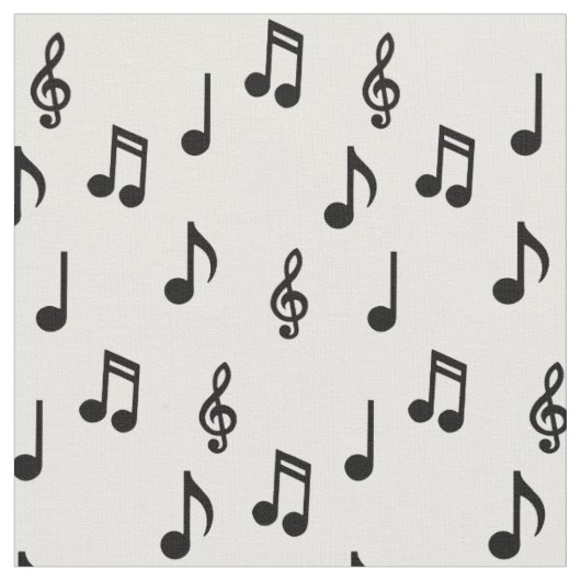 Niedliche Musiknote Musikerlehrer Stoff (Nahaufnahme)