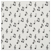 Niedliche Musiknote Musikerlehrer Stoff (Muster)