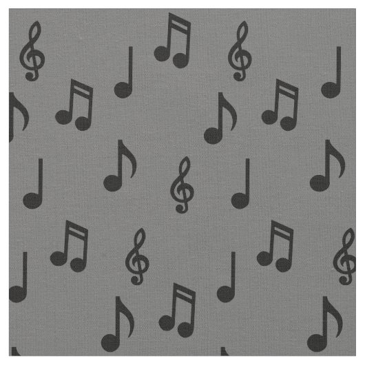 Niedliche Musiknoten Musikerlehrerin Stoff (Nahaufnahme)